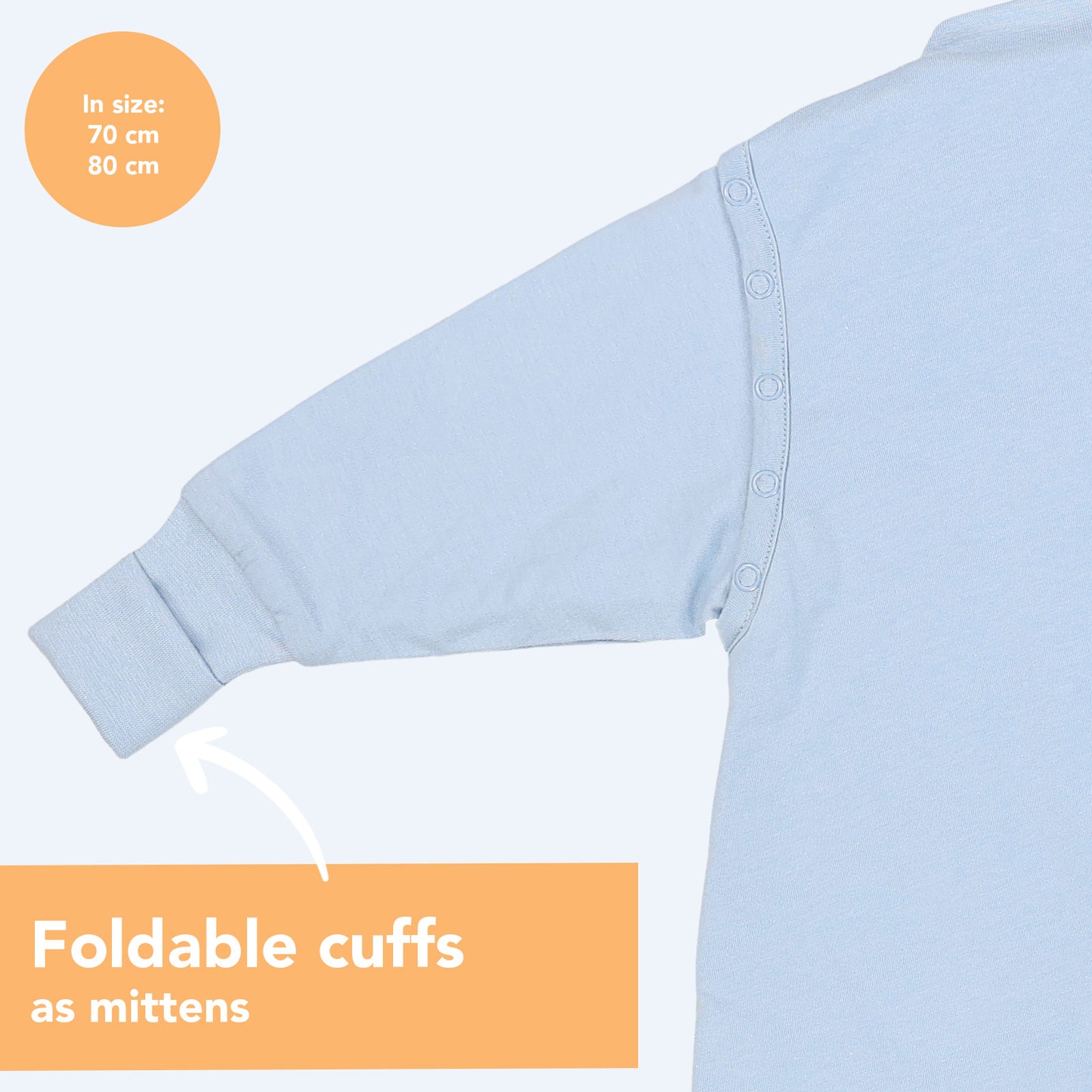 Baby Sleeping Bag - 1.0 TOG_Powder Blue_sample image_1201