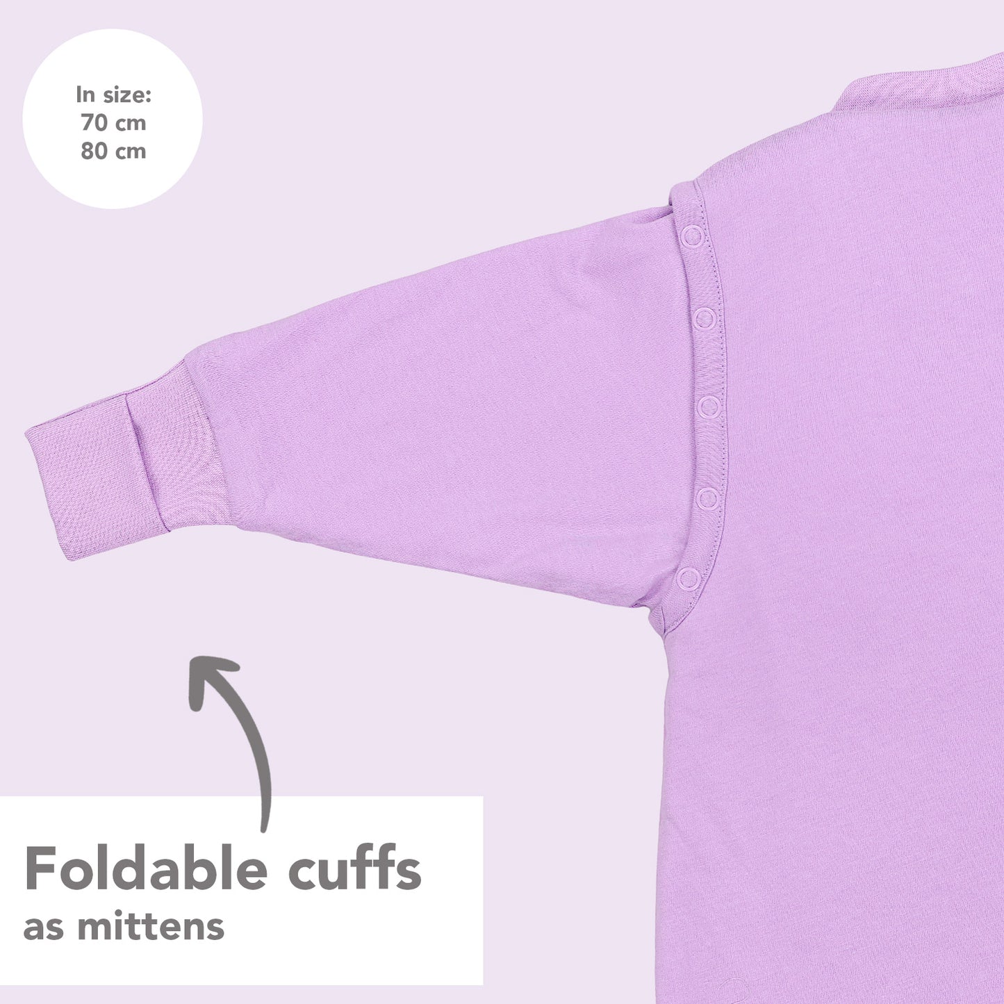 Baby Sleeping Bag - 1.0 TOG_Lilac_sample image_1201