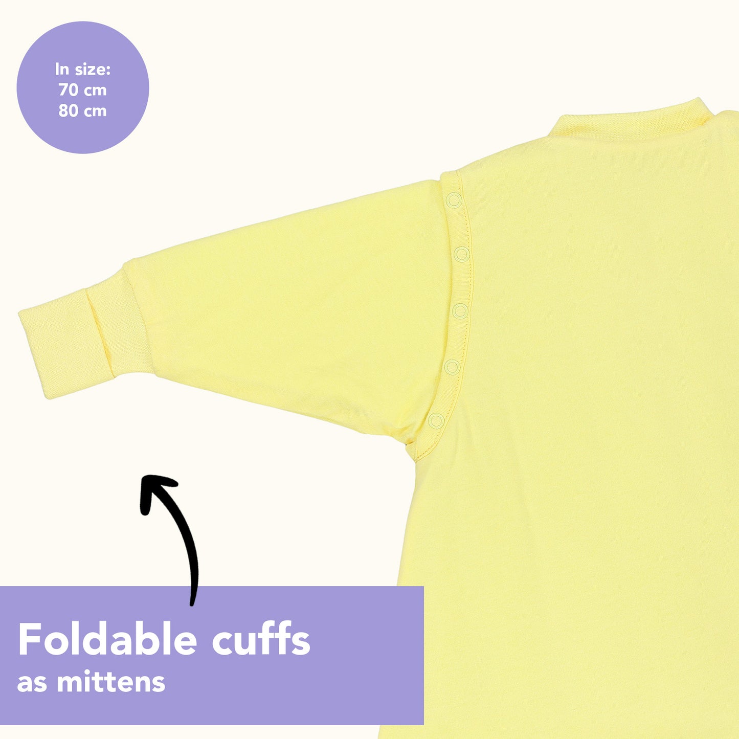 Baby Sleeping Bag - 1.0 TOG_Soft Yellow_sample image_1201