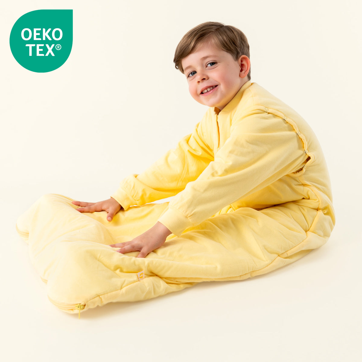 Baby Sleeping Bag - 1.0 TOG_Soft Yellow_OEKOTEX_1201