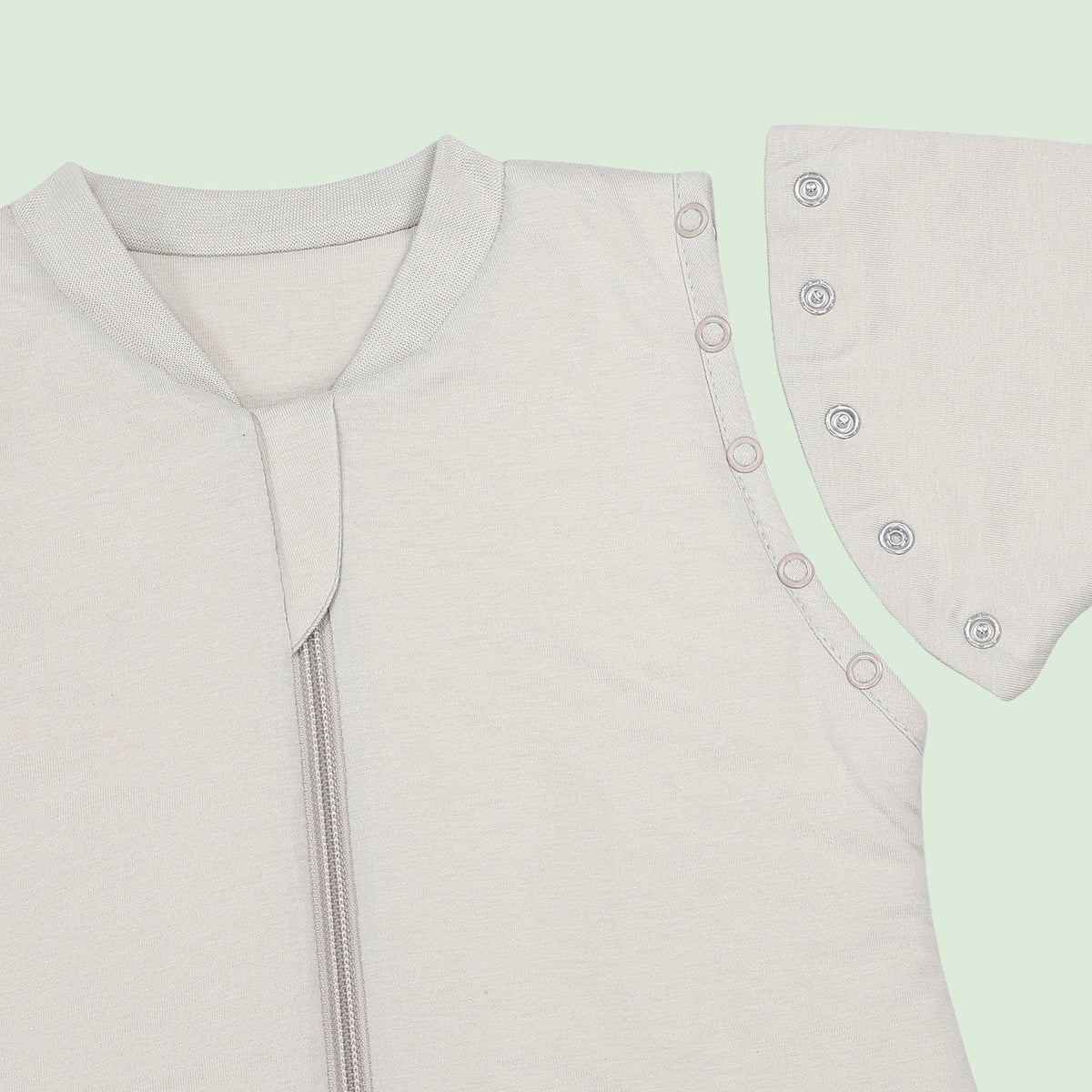 Baby Sleeping Bag - 1.0 TOG_Oatmeal_sleeve area_1201
