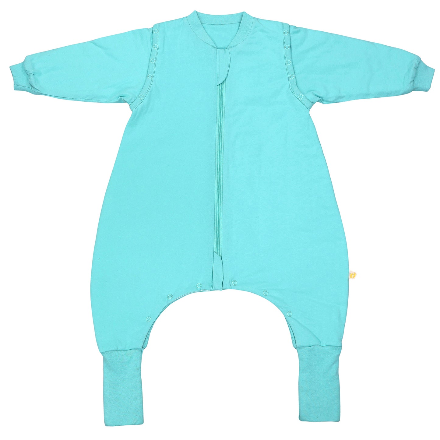Sleeping Bag with Feet & Foldable Feet Covers - 2.5 TOG_Aqua_front_1202