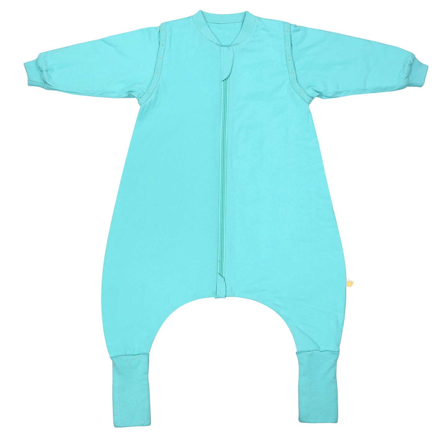 Sleeping Bag with Feet & Foldable Feet Covers - 2.5 TOG_Aqua_front_1202