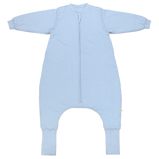 Sleeping Bag with Feet & Foldable Feet Covers - 2.5 TOG Powder Blue