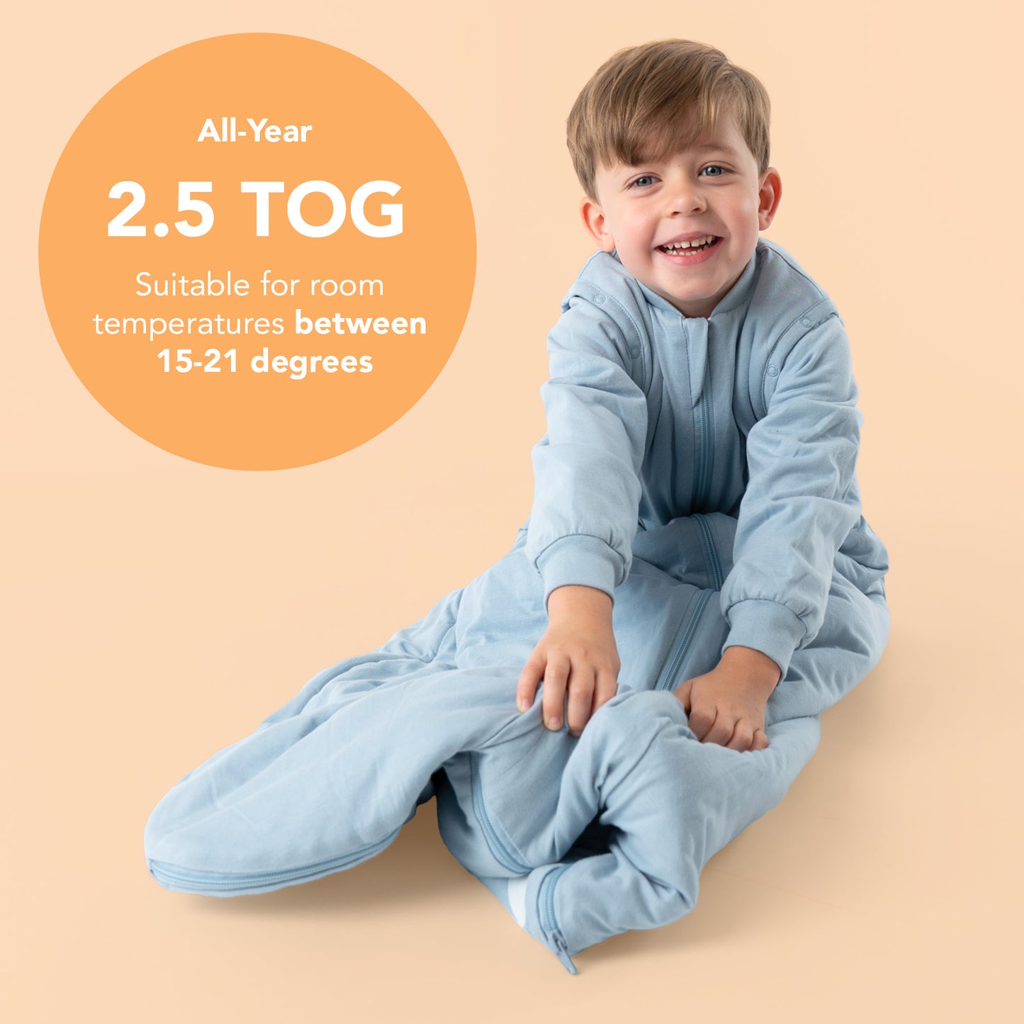 Sleeping Bag with Detachable Sleeves - 2.5 TOG