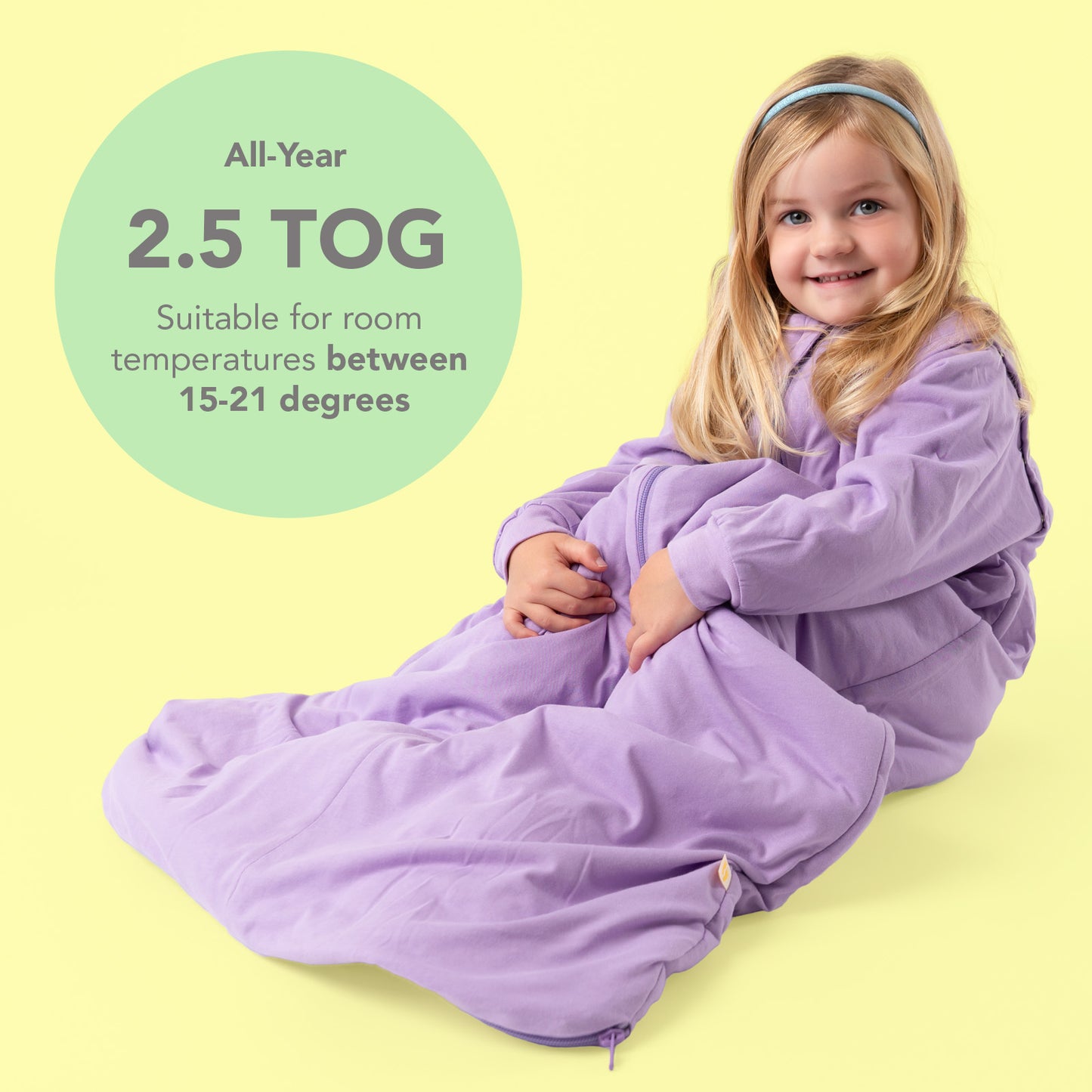 Sleeping Bag with Detachable Sleeves - 2.5 TOG