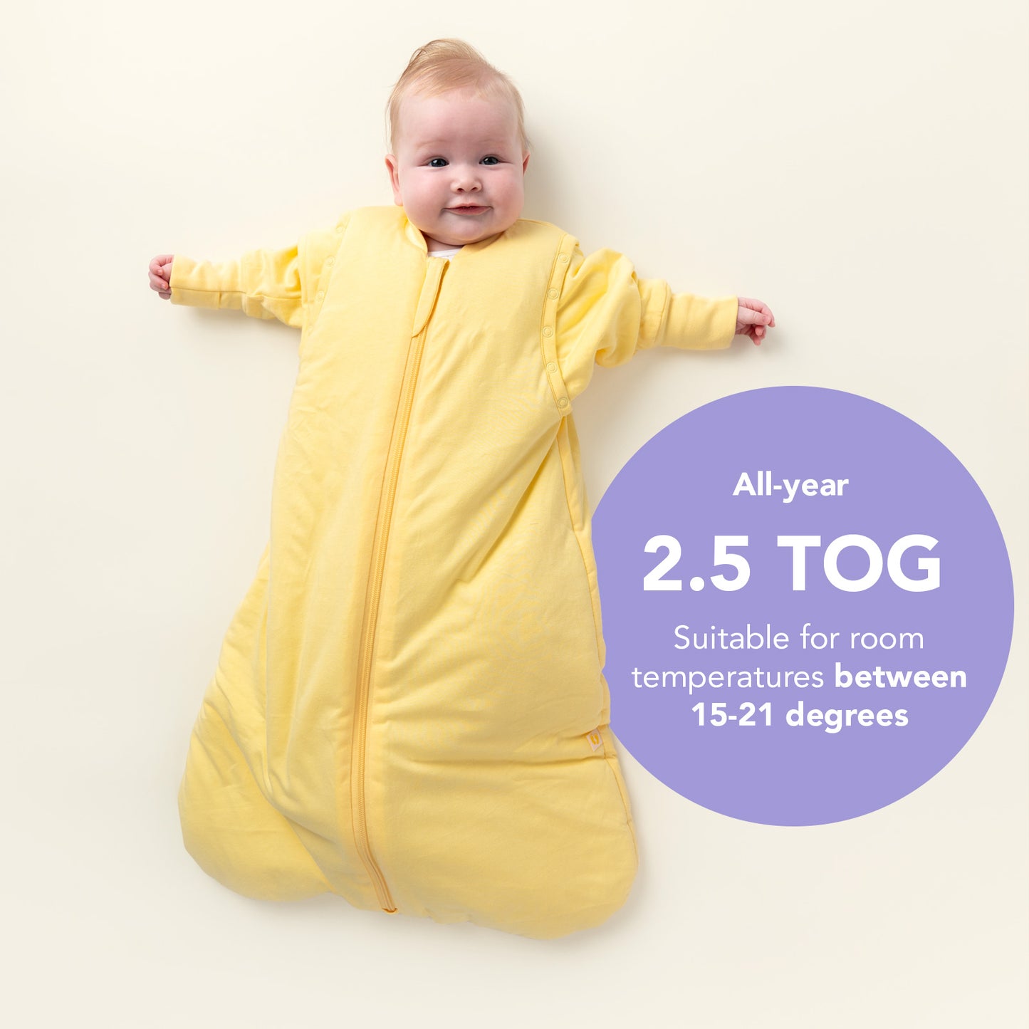 Sleeping Bag with Detachable Sleeves - 2.5 TOG