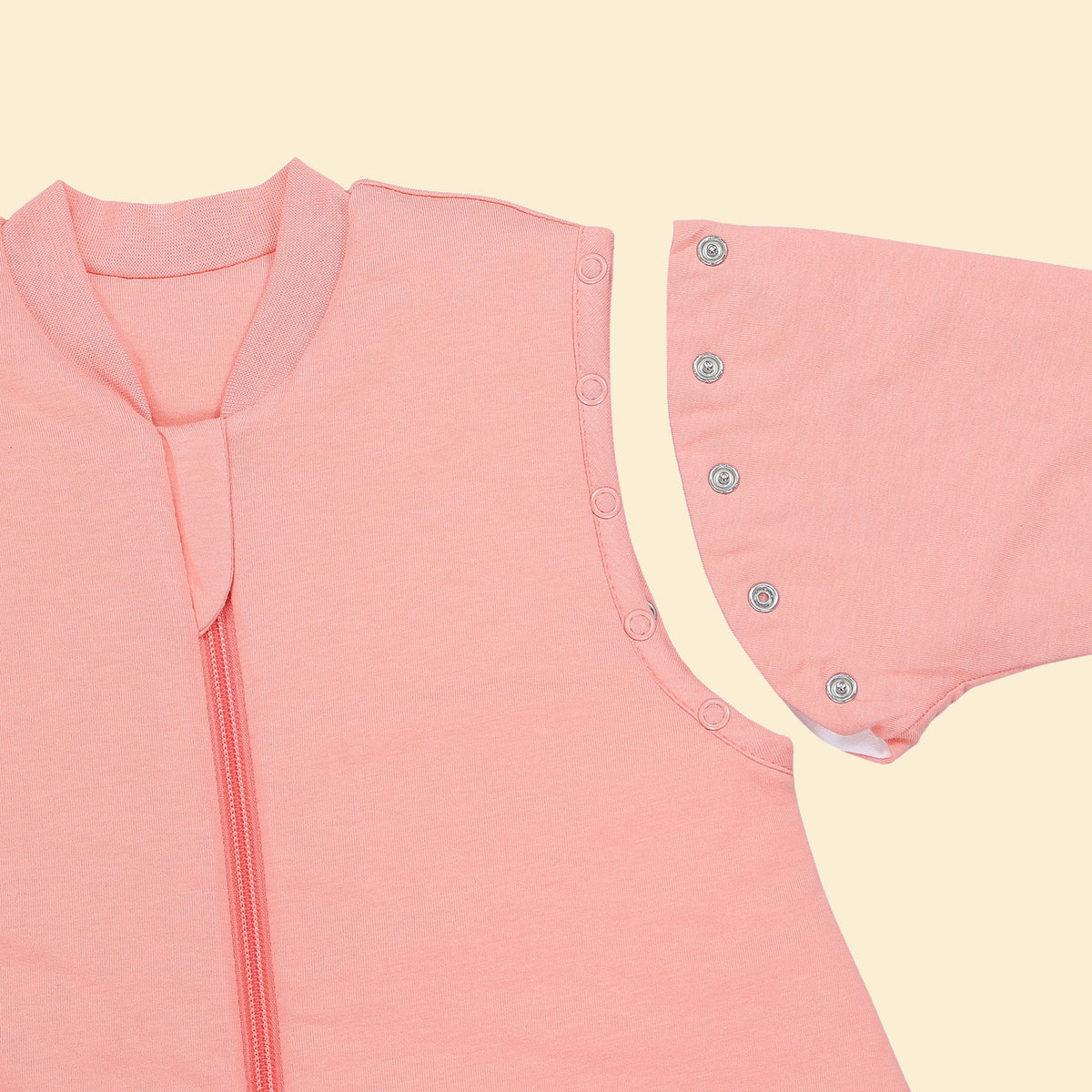 Sleeping Bag with Detachable Sleeves - 2.5 TOG_Peach_sleeve area_1203