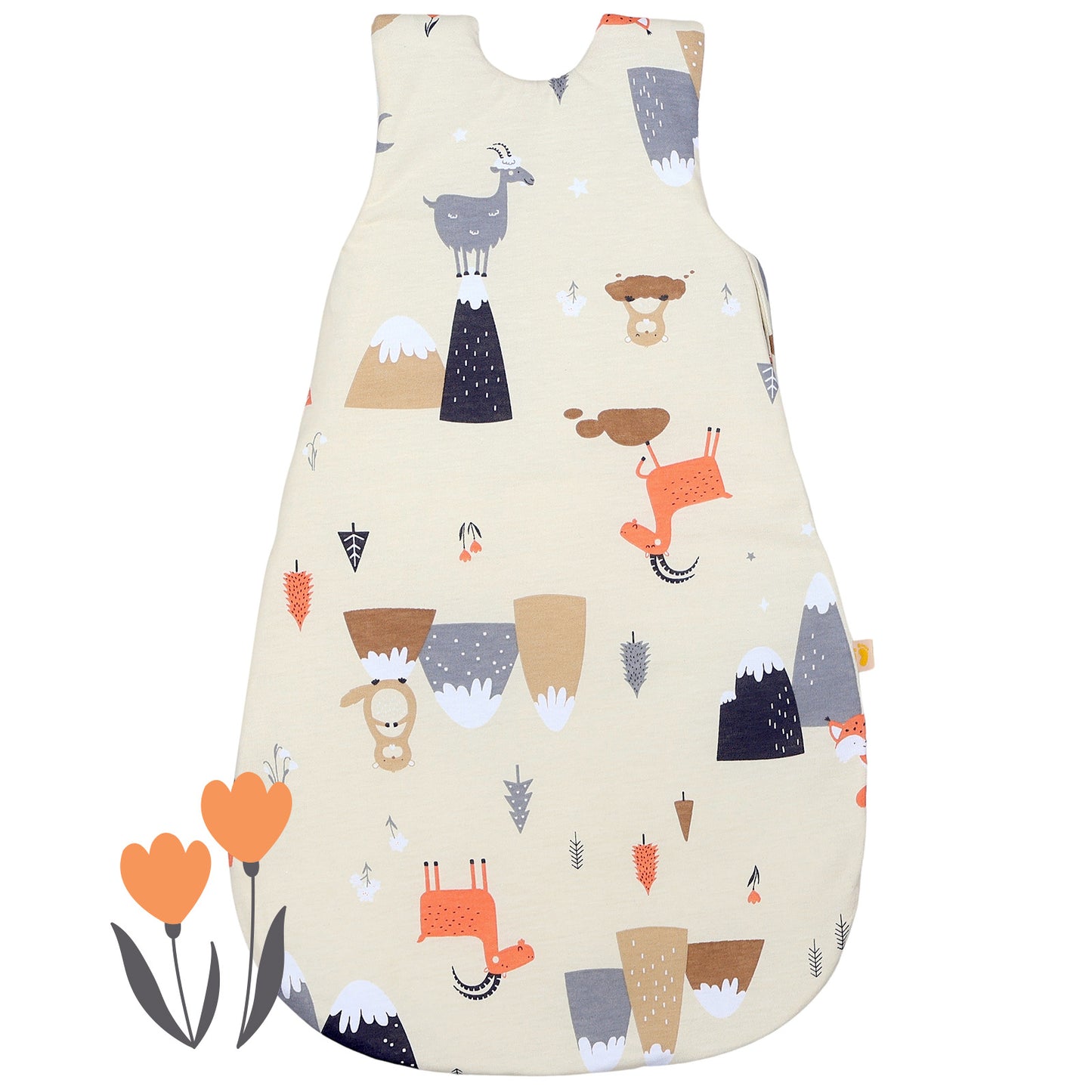 Baby Sleeping Bag - 2.5 TOG_Mountain Animals_back_1205