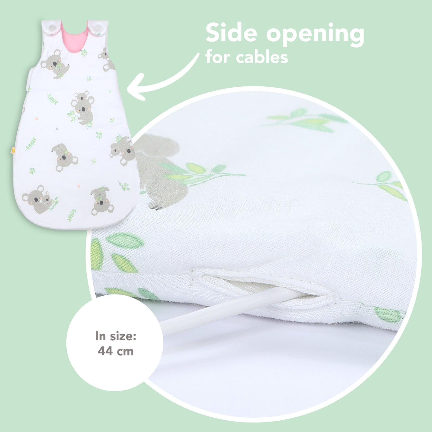 Baby Sleeping Bag - 2.5 TOG_Koala_detail3_1205