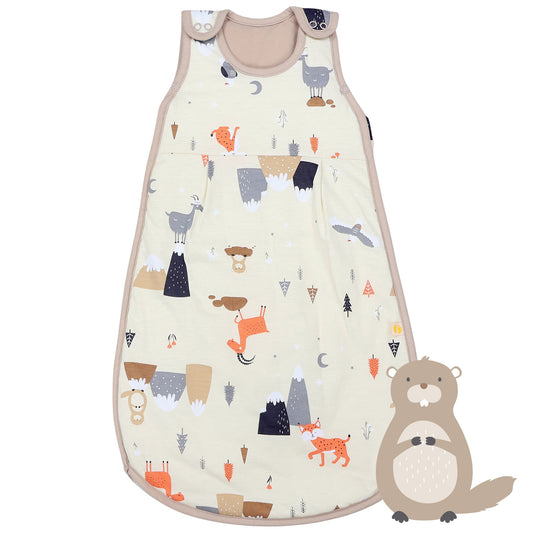 Baby Sleeping Bag - 2.5 TOG_Mountain Animals_front_1205