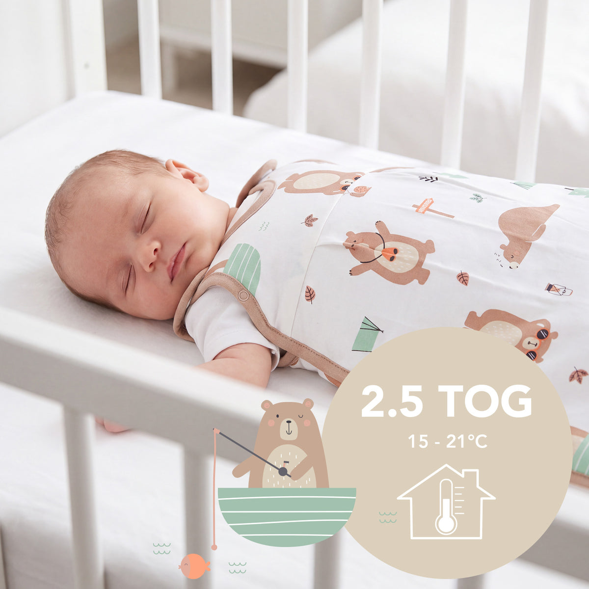 Baby Sleeping Bag - 2.5 TOG_Explorer Bear_TOG_1205