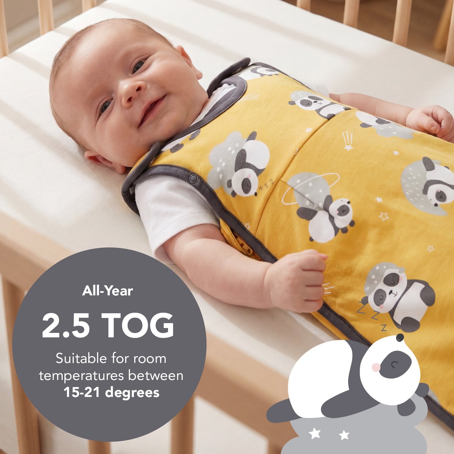 Baby Sleeping Bag - 2.5 TOG_Panda_TOG_1205