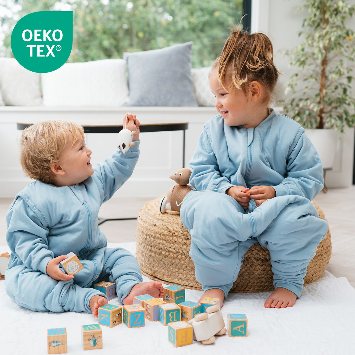 Sleeping Bag with Feet & Foldable Feet Covers - 3.5 TOG_Kangaroo_OEKOTEX_1209
