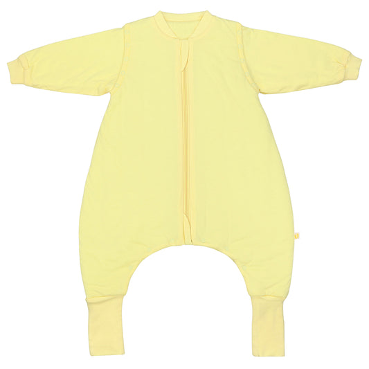 Sleeping Bag with Feet & Foldable Feet Covers - 3.5 TOG_Soft Yellow_front_1209