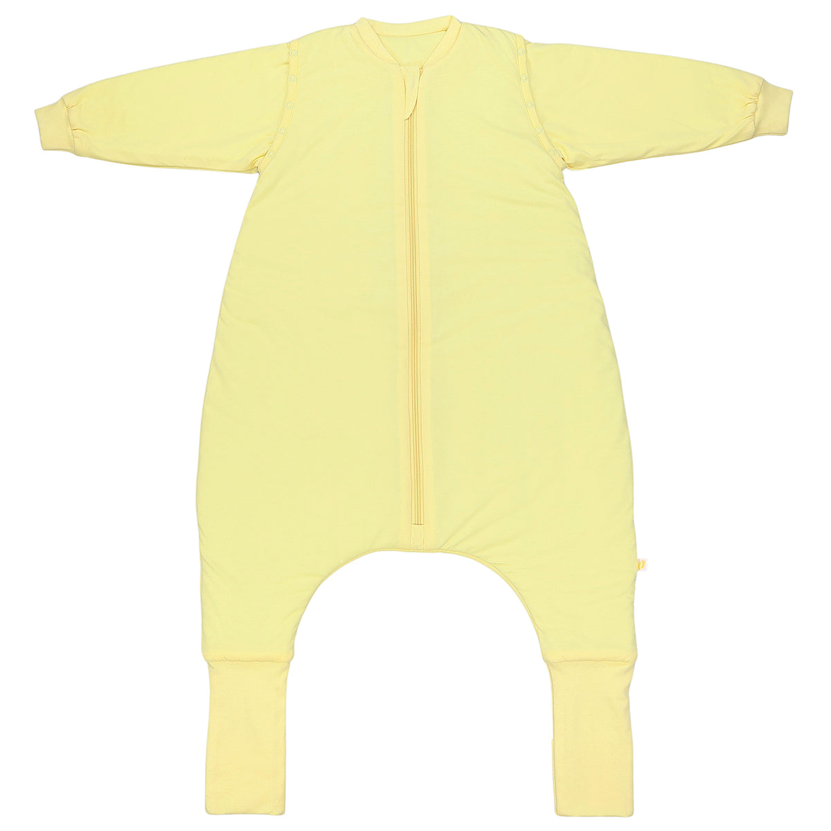 Sleeping Bag with Feet & Foldable Feet Covers - 3.5 TOG_Soft Yellow_front_1209