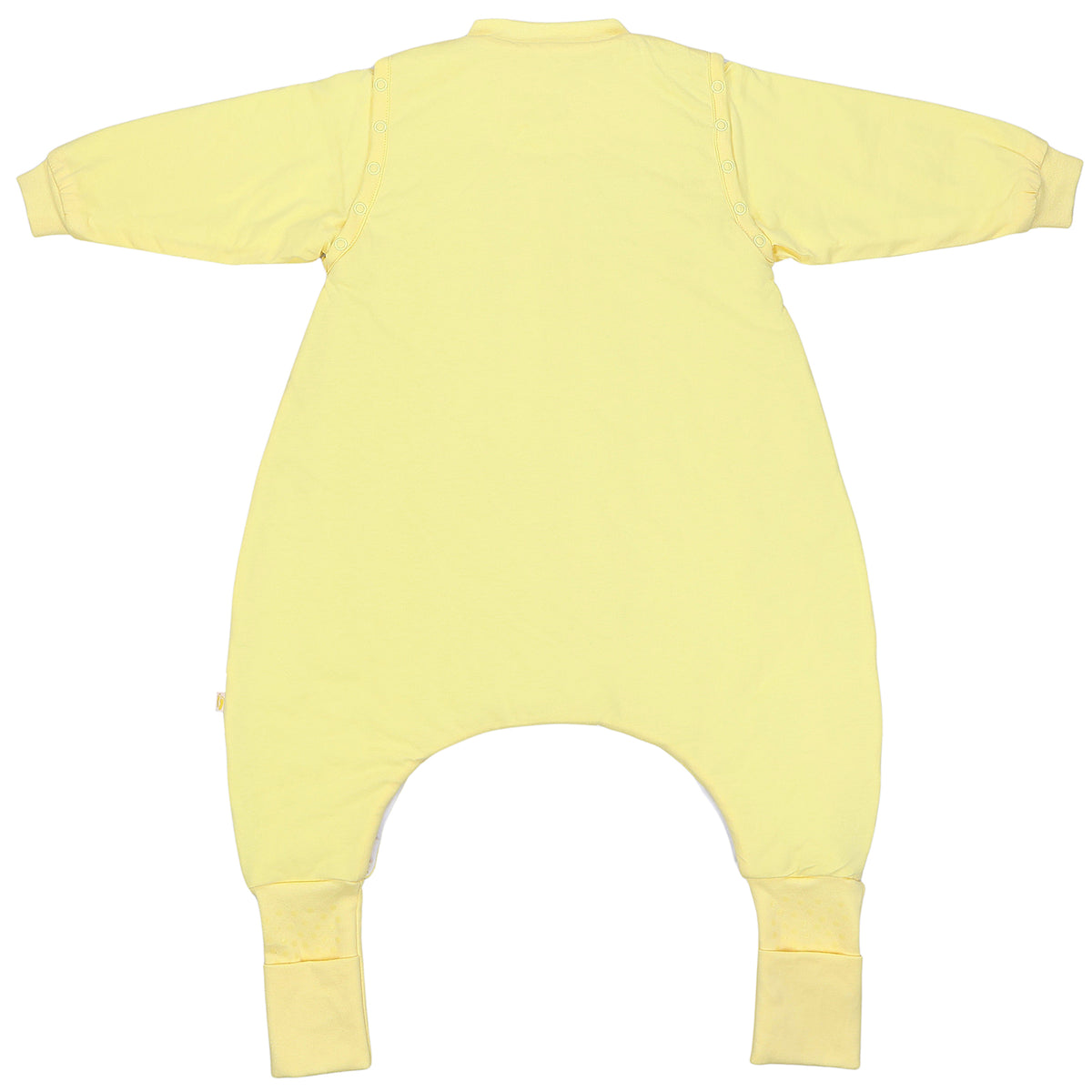 Sleeping Bag with Feet & Foldable Feet Covers - 3.5 TOG_Soft Yellow_back_1209