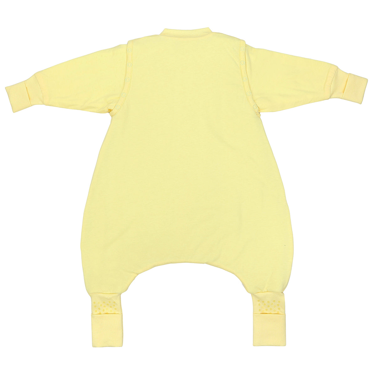 Sleeping Bag with Feet & Foldable Feet Covers - 3.5 TOG_Soft Yellow_back_1209