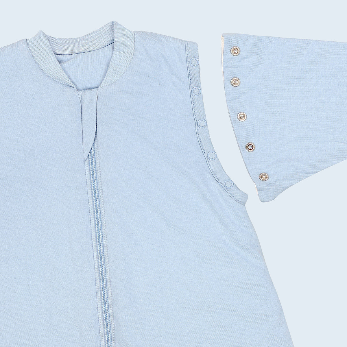 Long Sleeve Baby Sleeping Bag - 3.5 TOG_Powder Blue_sample image_1210