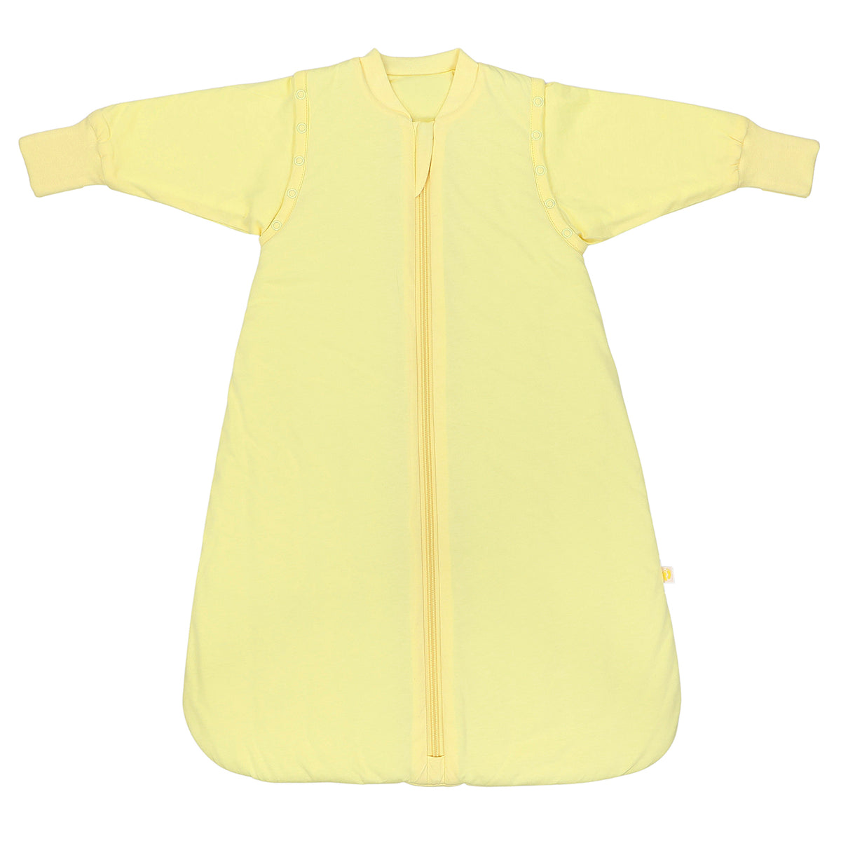Long Sleeve Baby Sleeping Bag - 3.5 TOG_Soft Yellow_front_1210