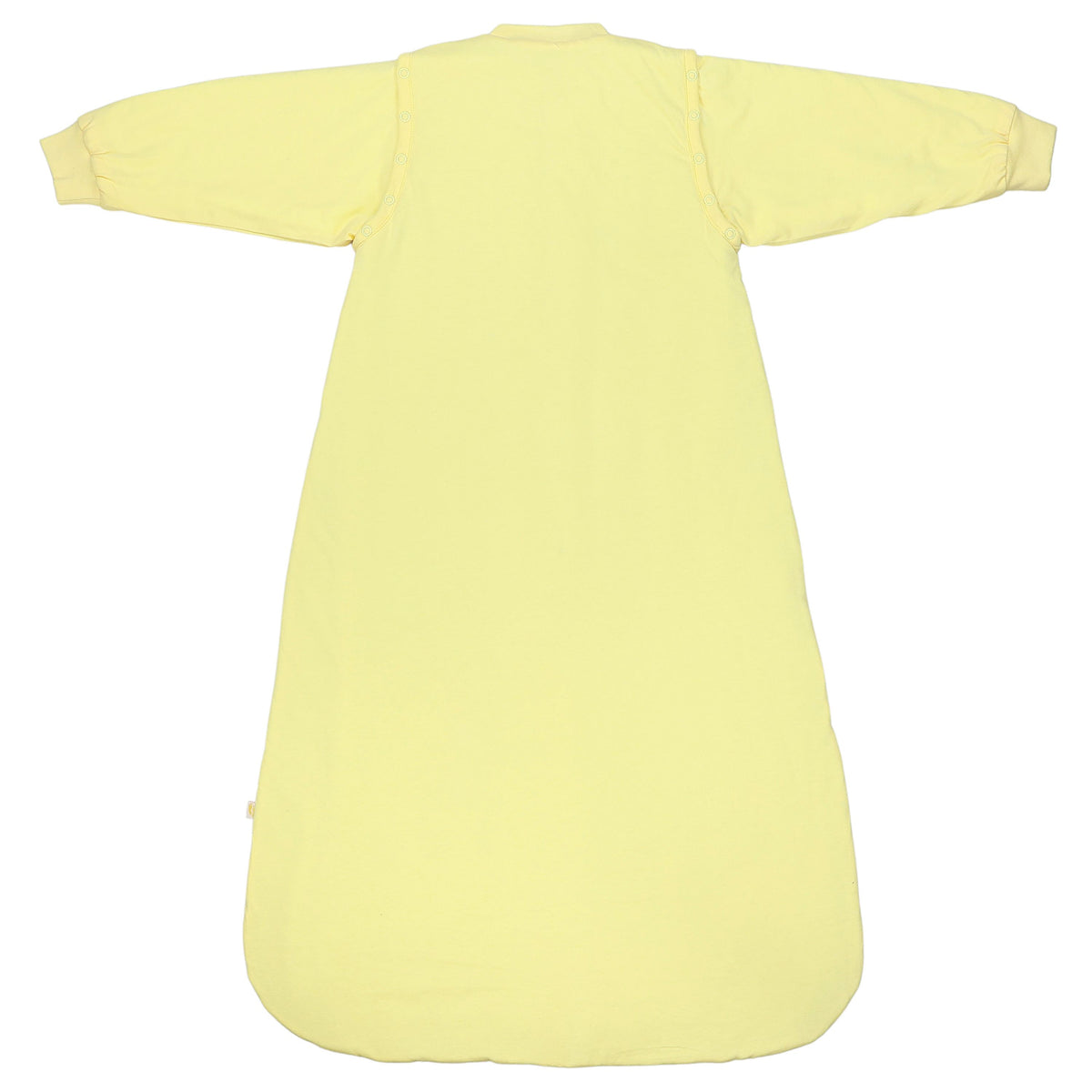 Long Sleeve Baby Sleeping Bag - 3.5 TOG_Soft Yellow_back_1210