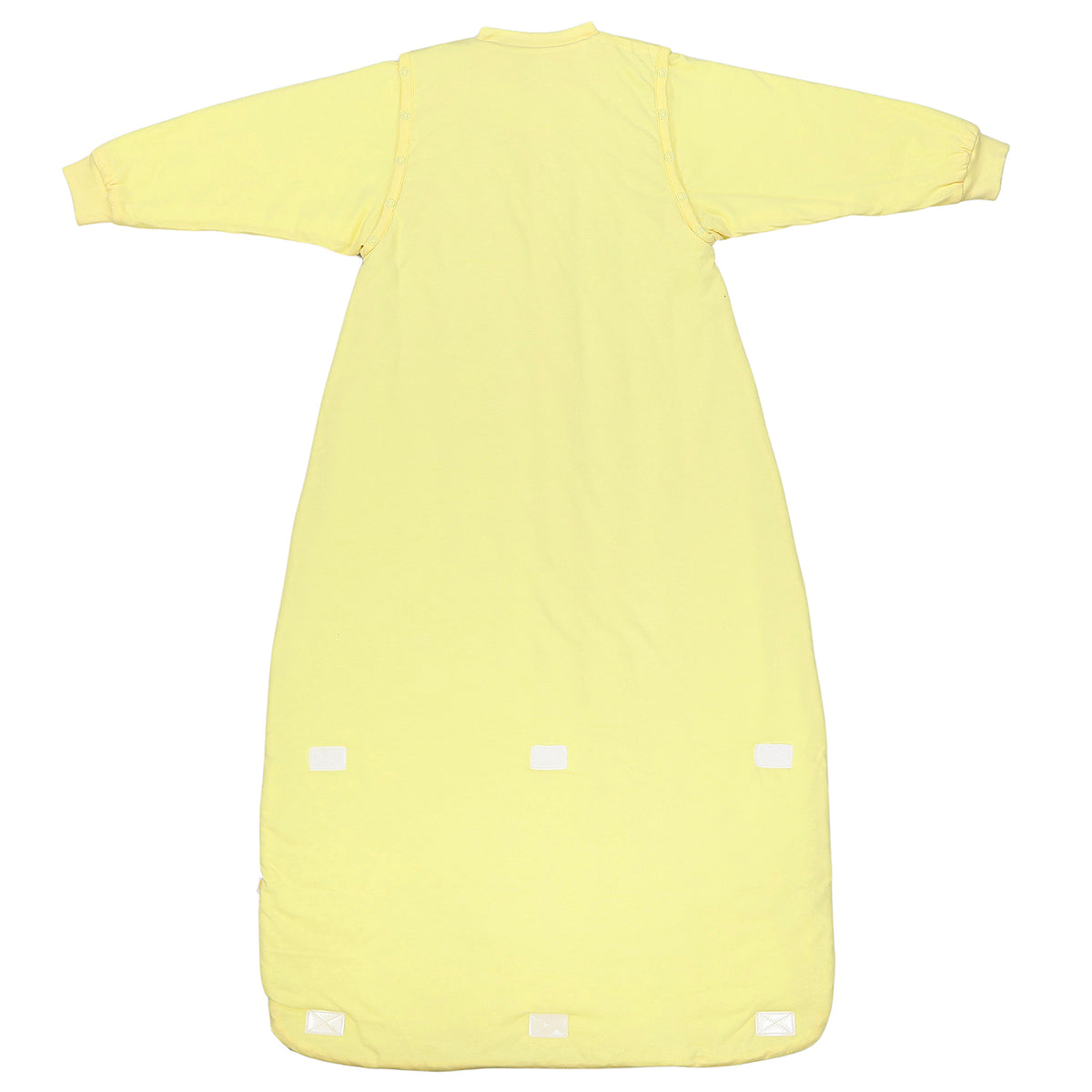 Long Sleeve Baby Sleeping Bag - 3.5 TOG_Soft Yellow_back_1210