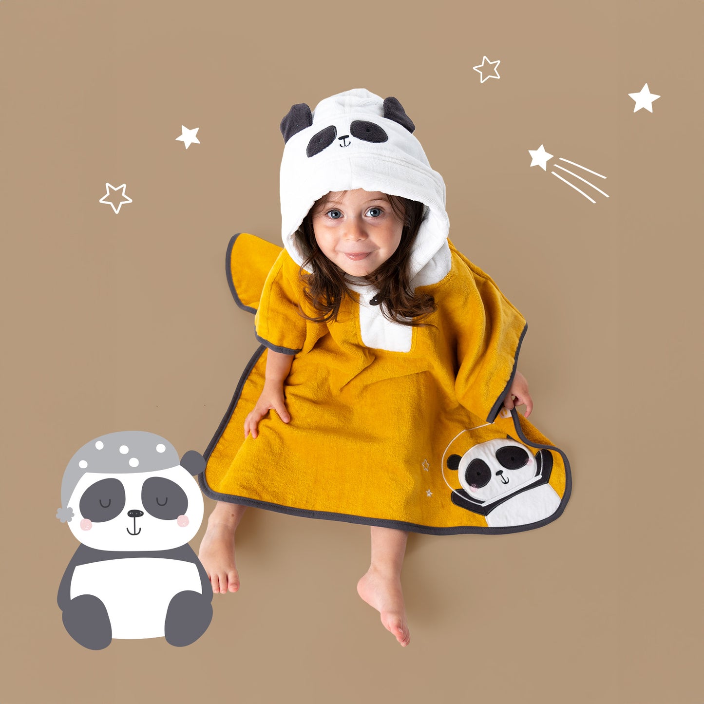 Hooded Bath Poncho_Panda_409_2