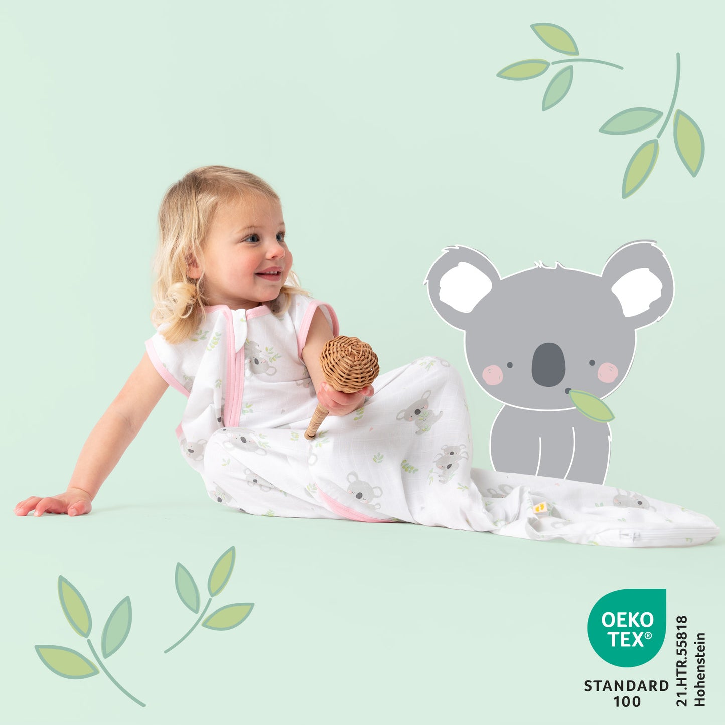 Muslin Baby Sleeping Bag - 0.5 TOG_Koala_415_2