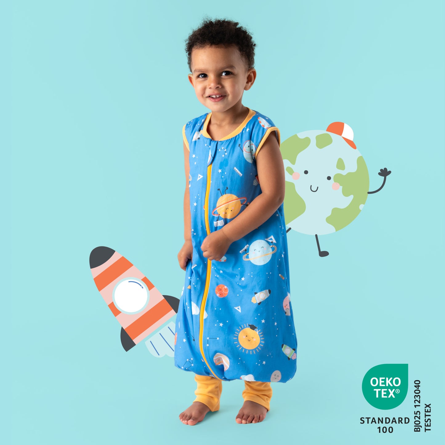 Sleeping Bag with Feet & Foldable Feet Covers - 1.0 TOG_Space_418_2