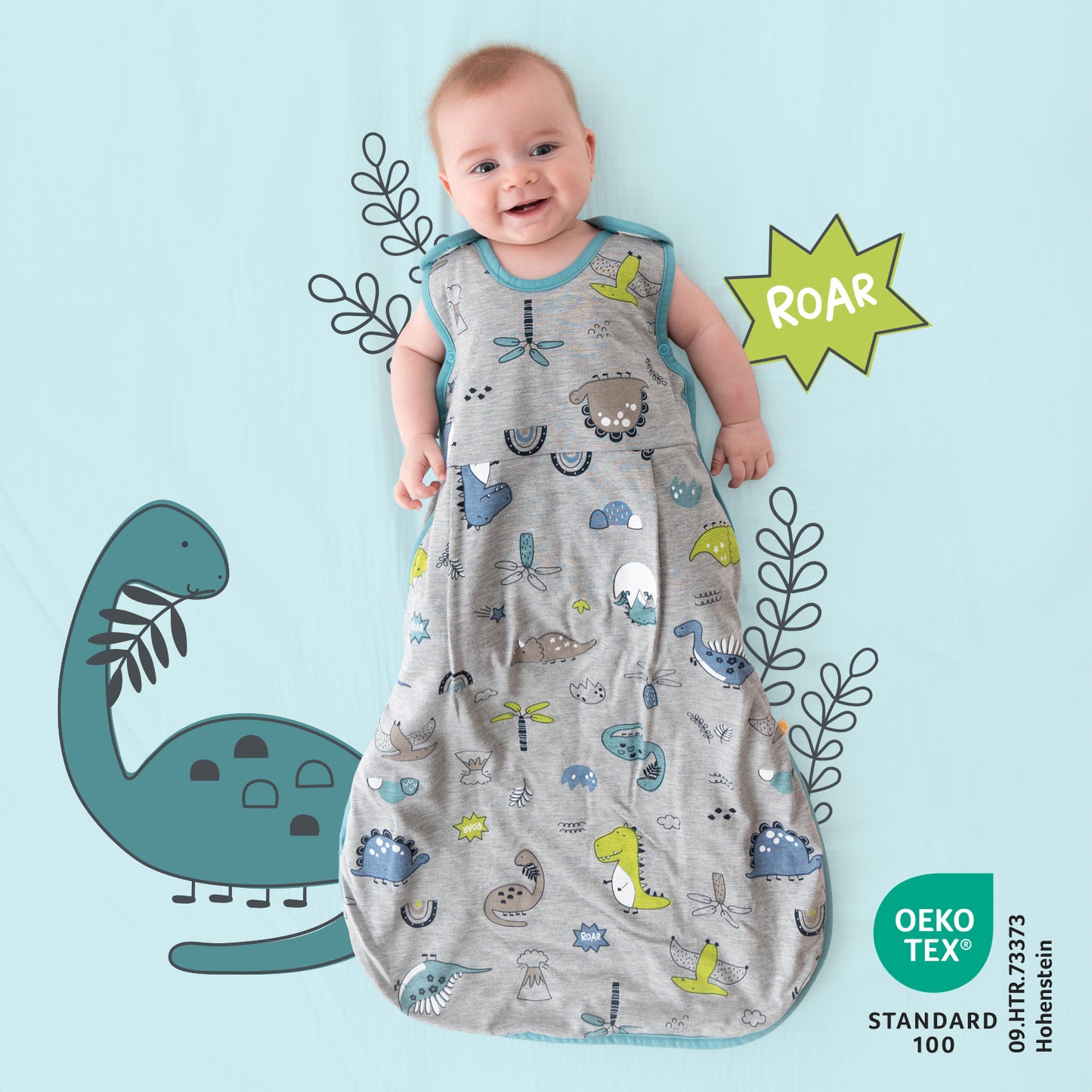 Baby Sleeping Bag - 1.0 TOG_Dino_420_2