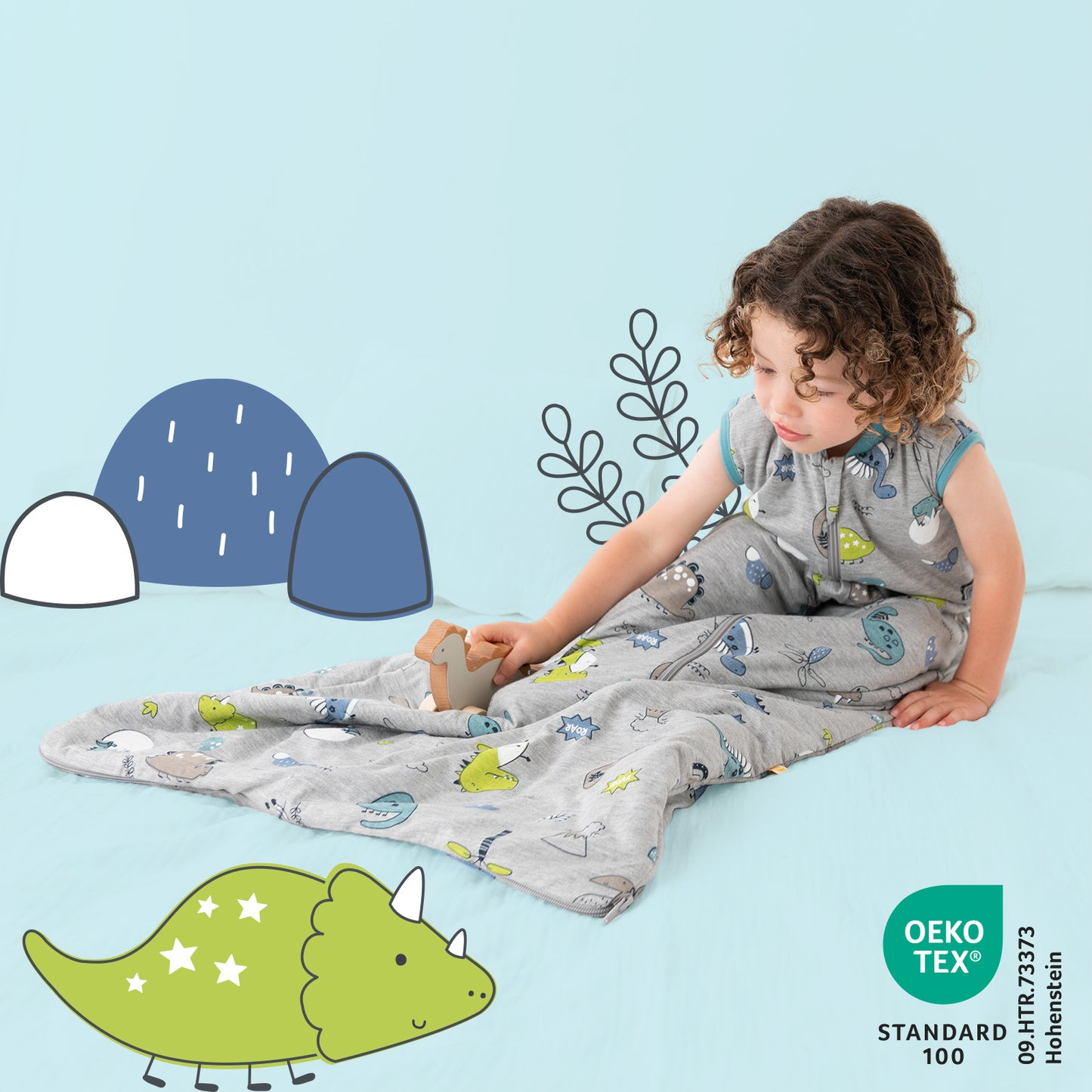 Baby Sleeping Bag - 1.0 TOG_Dino_420_2