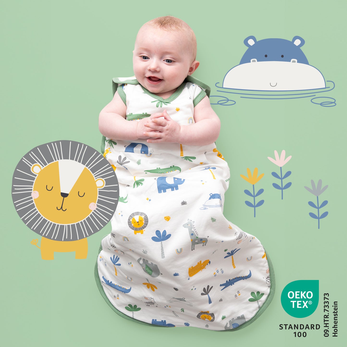 Baby Sleeping Bag - 1.0 TOG_Jungle_420_2