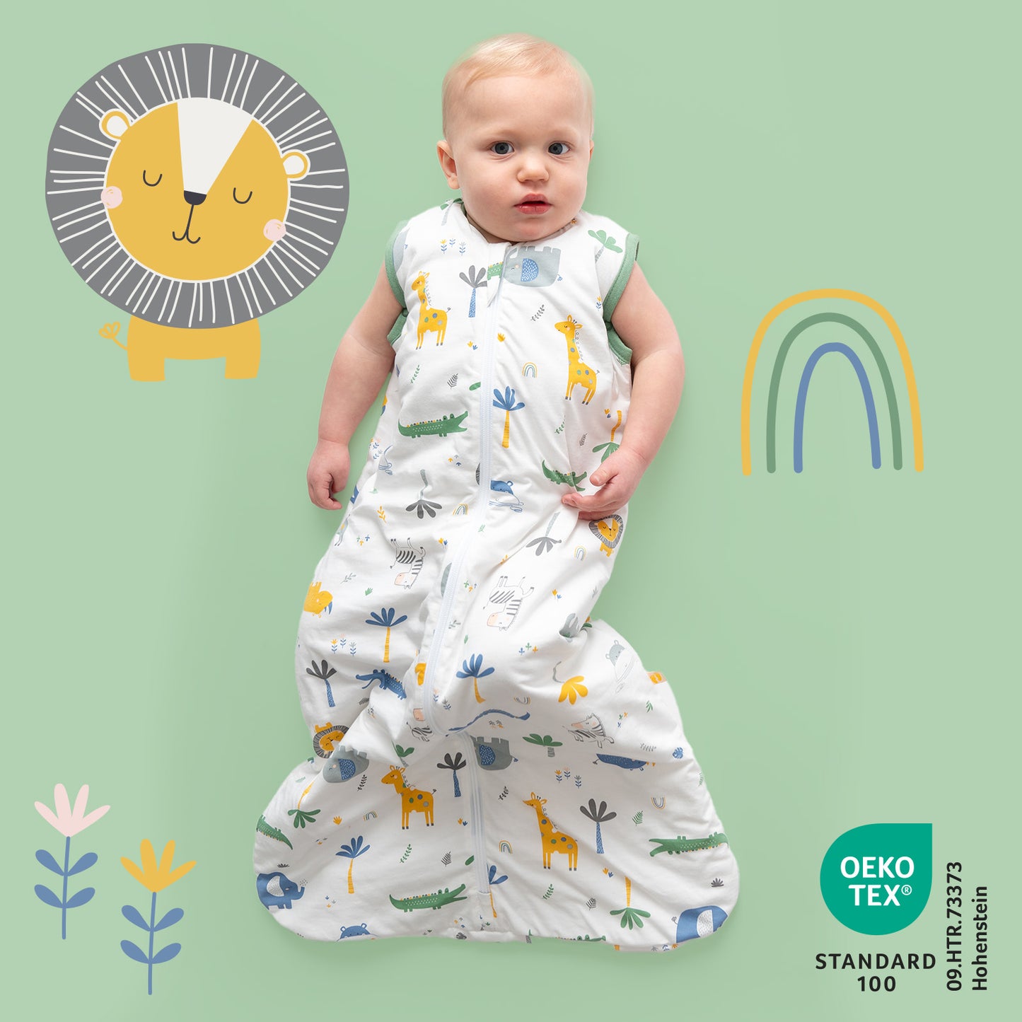 Baby Sleeping Bag - 1.0 TOG_Jungle_420_2