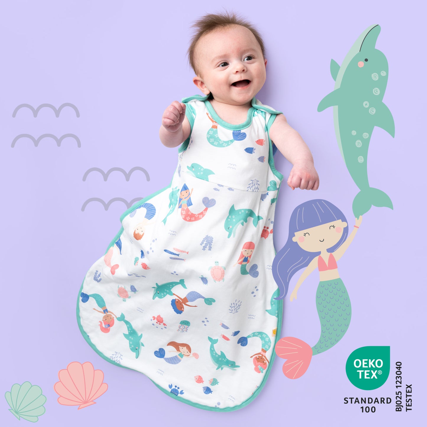 Baby Sleeping Bag - 1.0 TOG_Mermaid_420_2