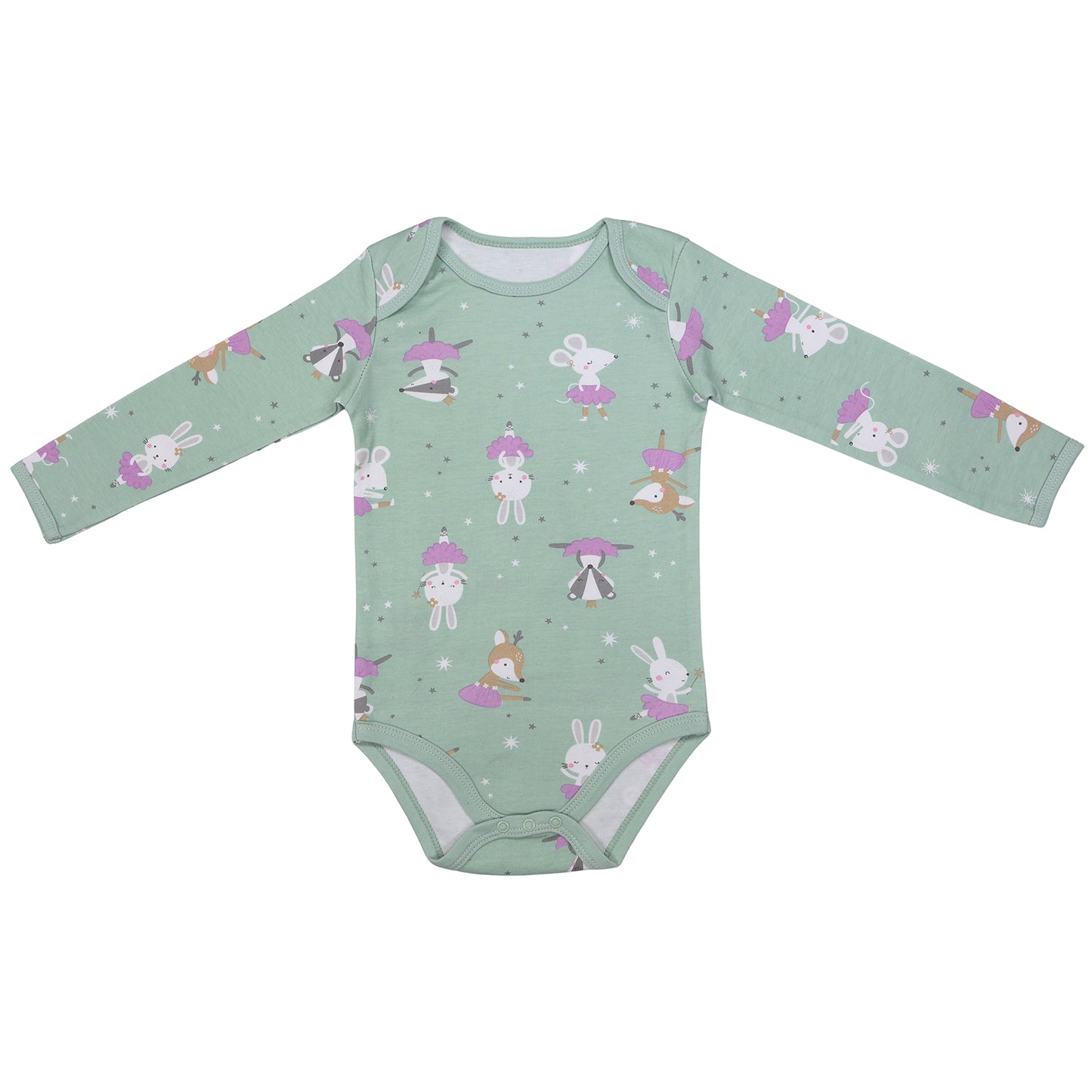 Organic Long Sleeve Baby Body - 3-pack_Ballerina_3_434