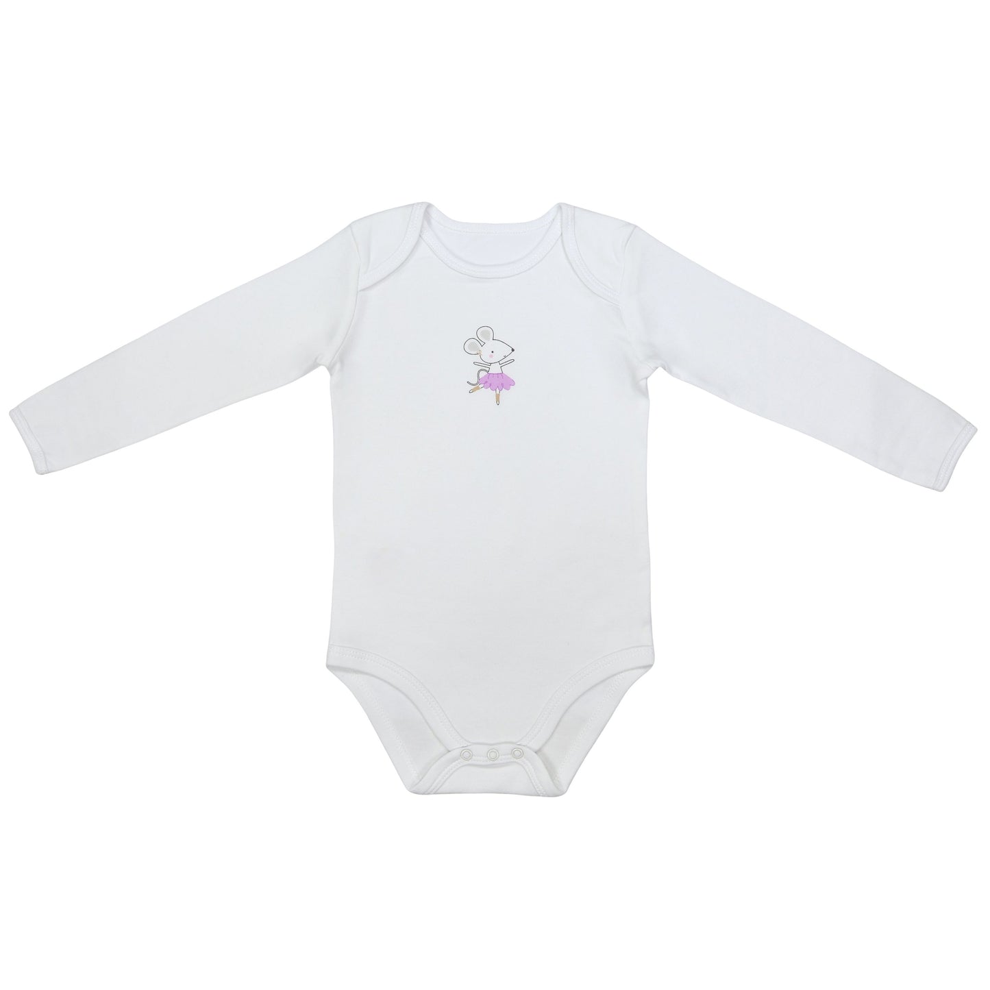 Organic Long Sleeve Baby Body - 3-pack_Ballerina_4_434