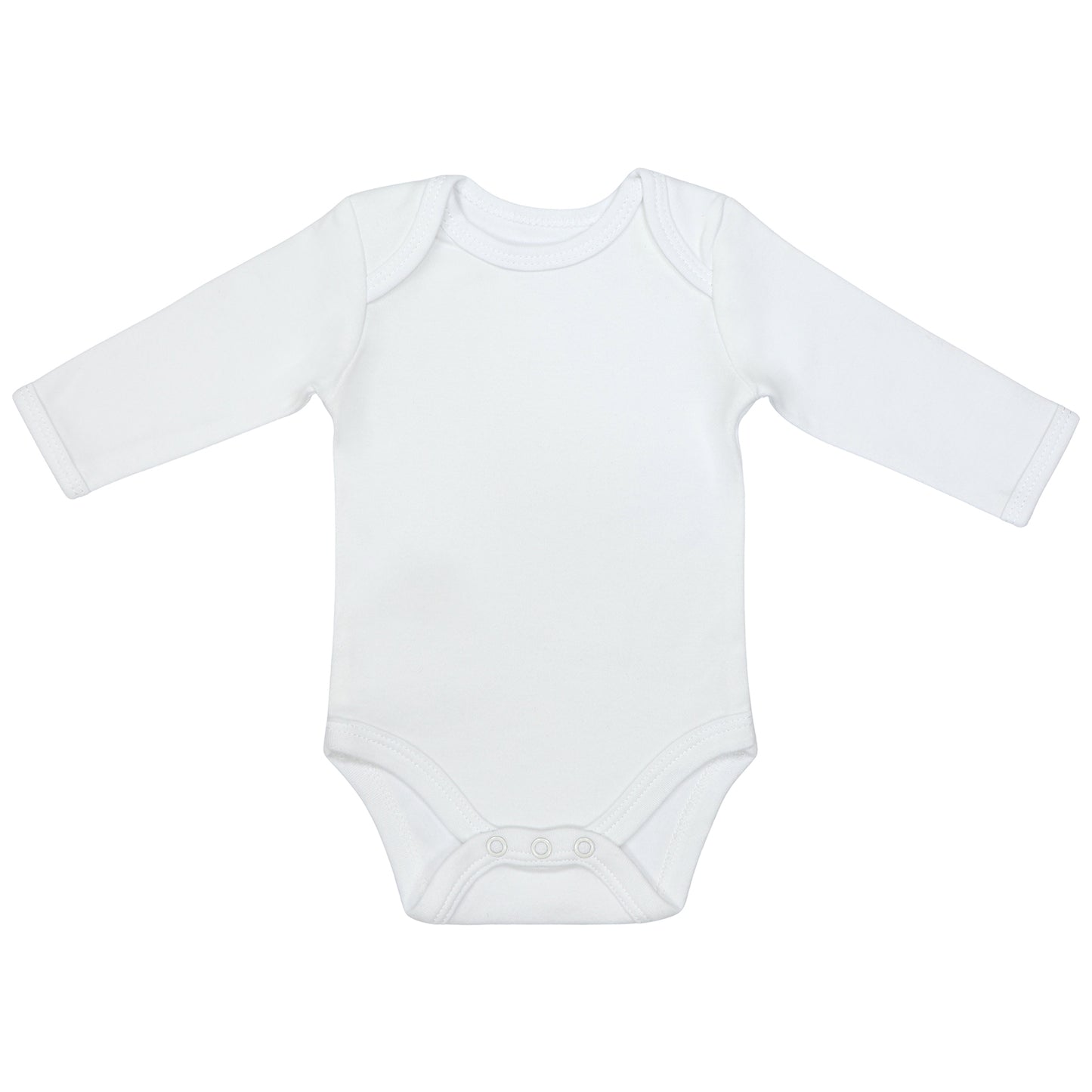 Organic Long Sleeve Baby Body - 3-pack_White_3_434
