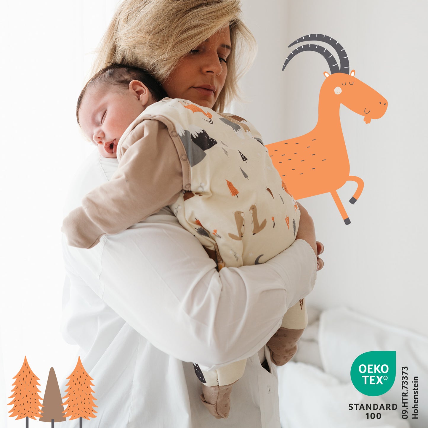 Sleeping Bag with Feet & Foldable Feet Covers - 2.5 TOG