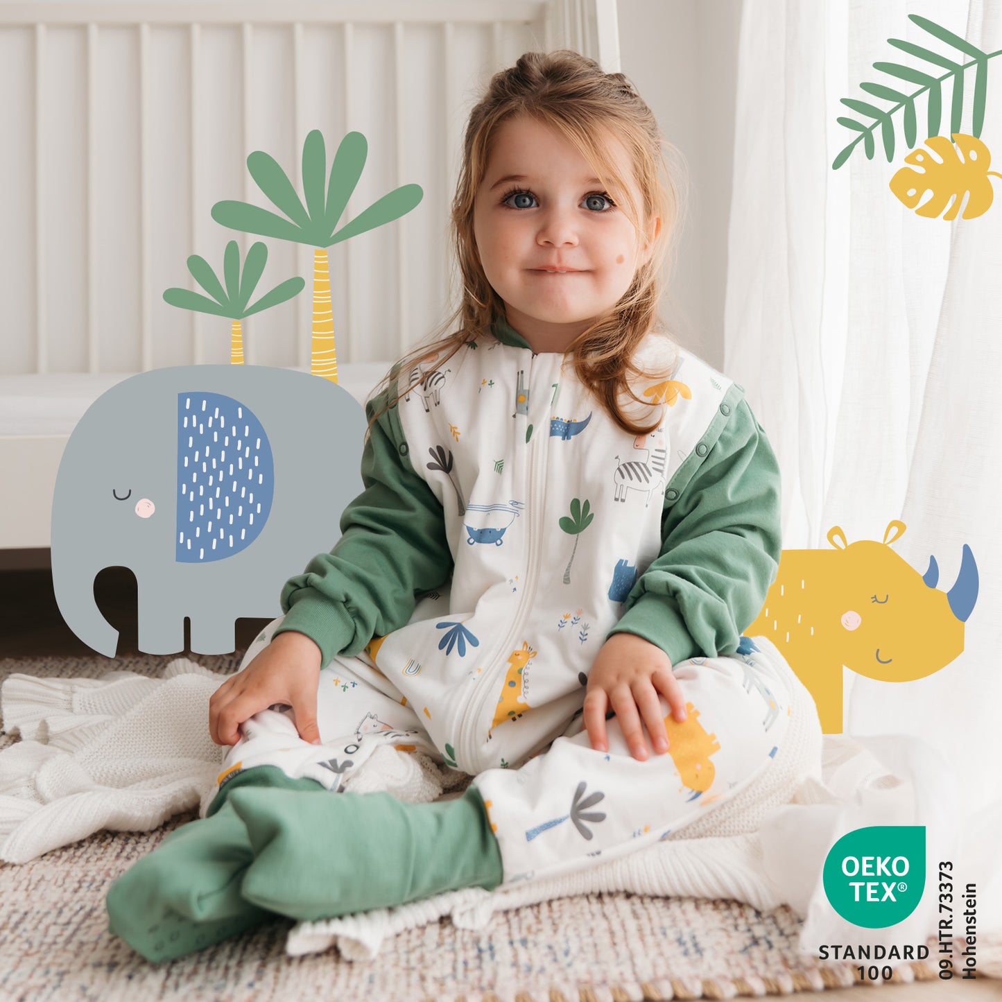 Sleeping Bag with Feet & Foldable Feet Covers - 2.5 TOG