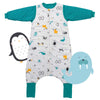Organic Sleeping Bag with Feet & Foldable Feet Covers - 2.5 TOG Polar Pals