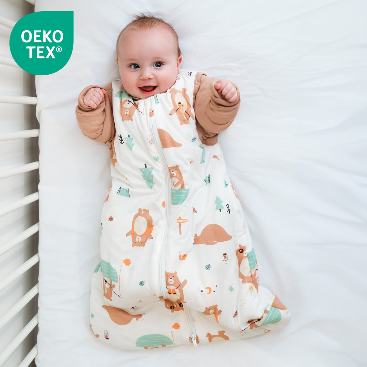 Sleeping Bag with Detachable Sleeves - 2.5 TOG_Explorer Bear_OEKOTEX_465