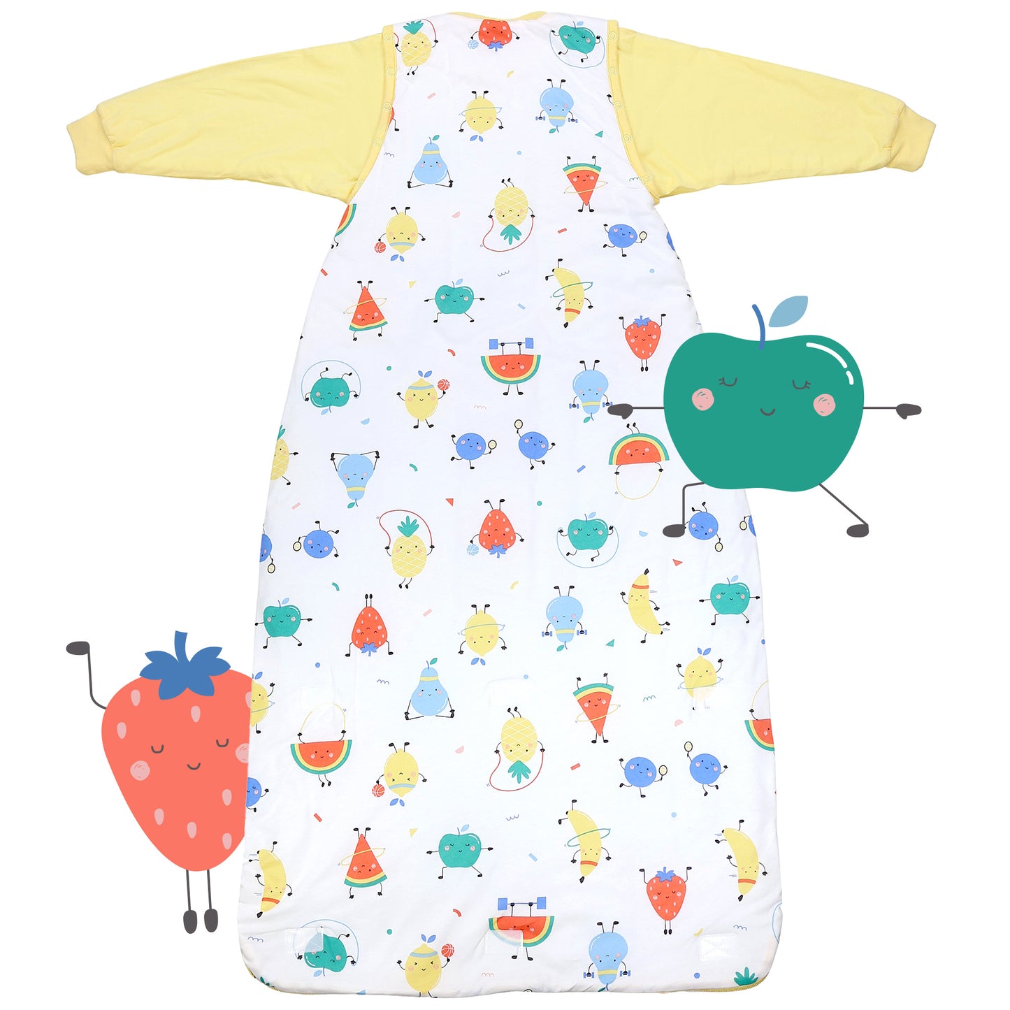 Sleeping Bag with Detachable Sleeves - 2.5 TOG_Frutas en Forma_retro_465
