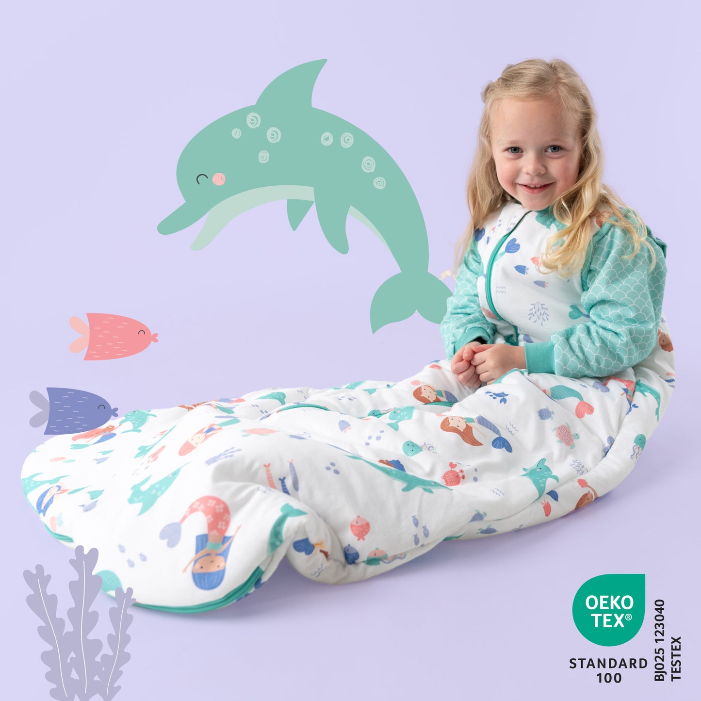 Sleeping Bag with Detachable Sleeves - 2.5 TOG_Mermaid_465_2
