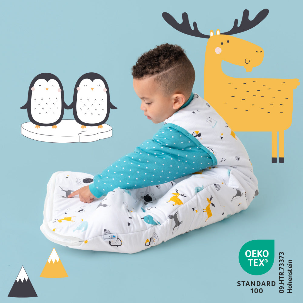 Organic Sleeping Bag with Detachable Sleeves - 2.5 TOG_Polar Pals_466_2