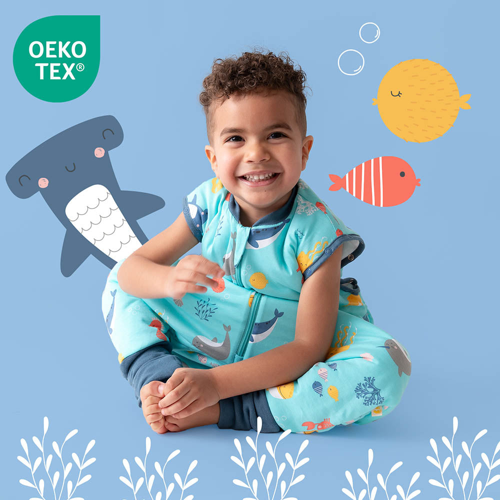 Sleeping Bag with Feet & Foldable Feet Covers - 3.5 TOG_Under the Sea_OEKOTEX_468