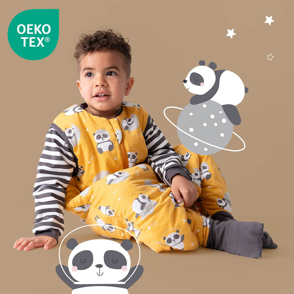 Sleeping Bag with Feet & Foldable Feet Covers - 3.5 TOG_Panda_OEKOTEX_468