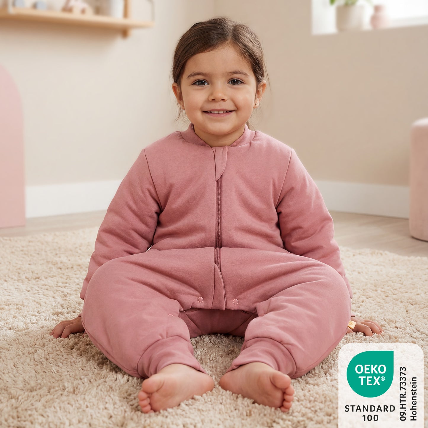 Sleeping Bag with Feet - 3.5 TOG_Rose Pink_470_2