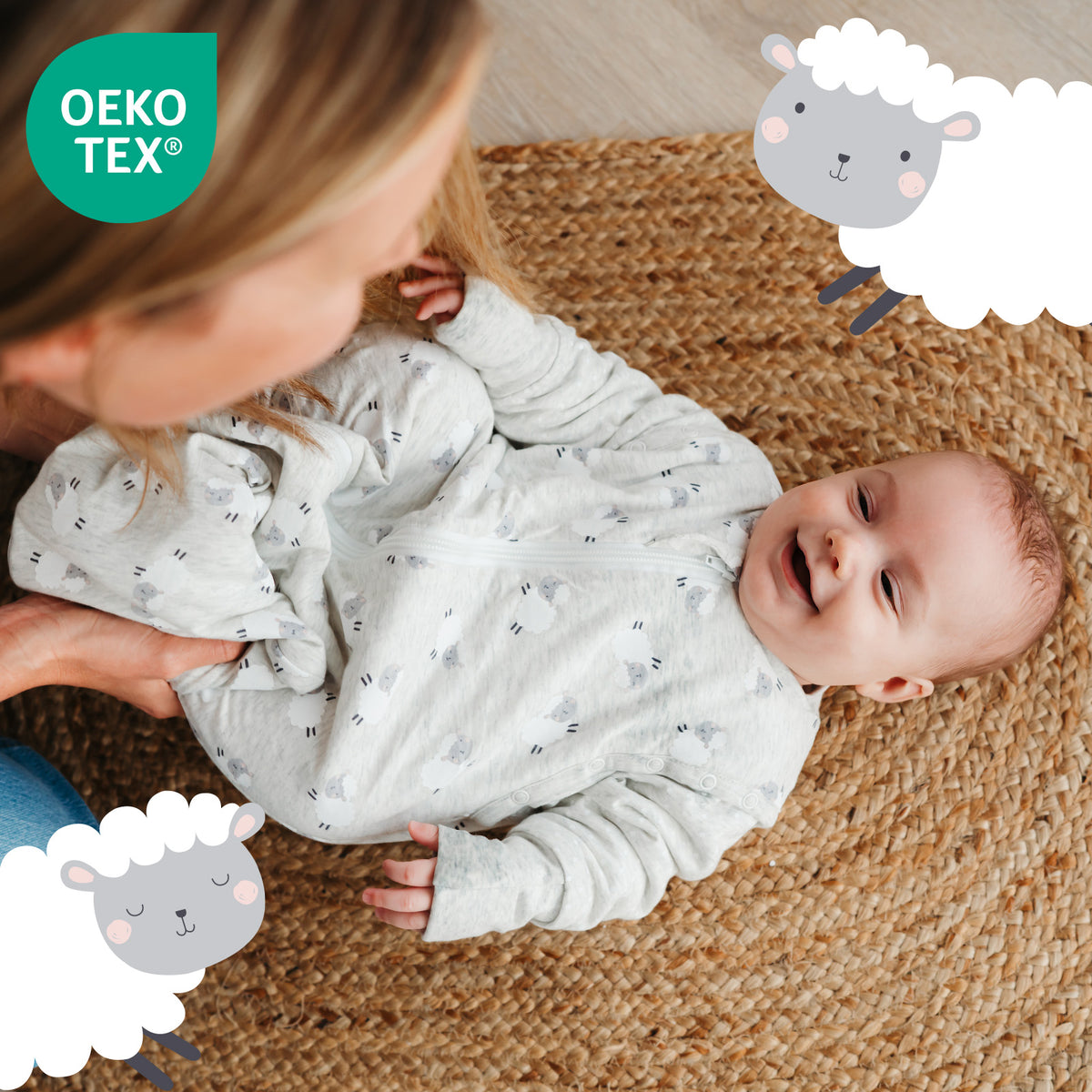 Long Sleeve Baby Sleeping Bag - 3.5 TOG_Kangaroo_OEKOTEX_471