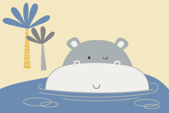 Noah the Hippopotamus and the Hidden Waterfall