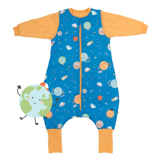 Sleeping Bag with Feet & Foldable Feet Covers - 2.5 TOG Space